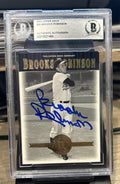 Signed 2001 Upper Deck #26 Brooks Robinson BAS beckett slabbed