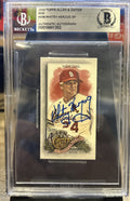 2022 Topps Allen & Ginter Mini #308 Whitey Herzog Signed Beckett Cardinals BAS