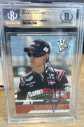 Signed Joey Logano 2010 Press Pass #39 Beckett BAS Slab