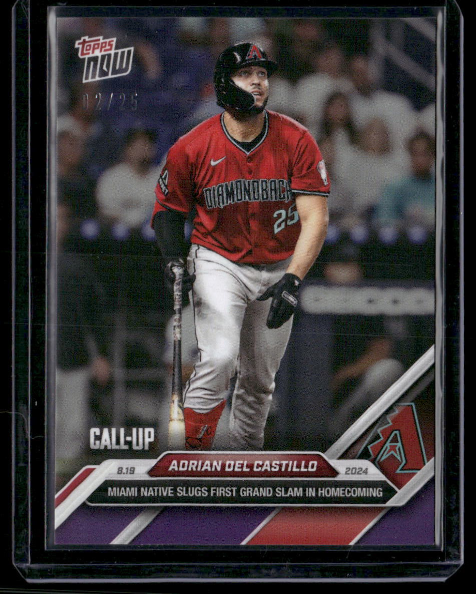 2024 Topps Now #569 Adrian Del Castillo Purple Parallel /25