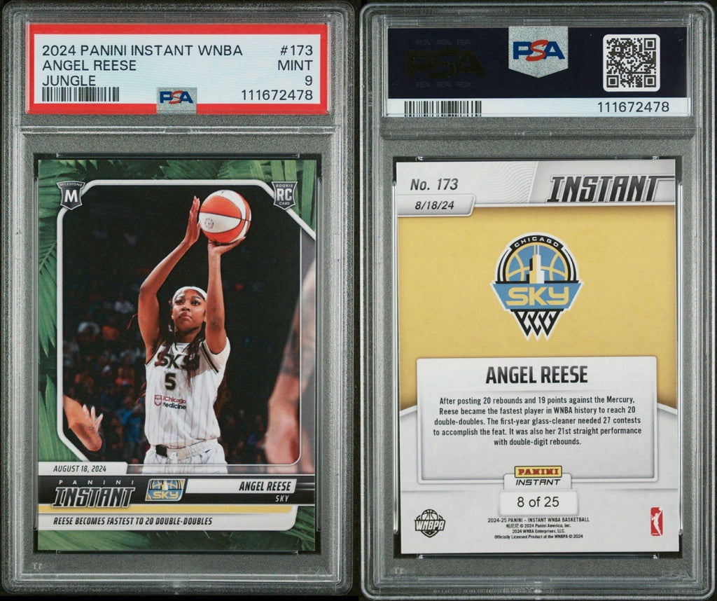 2024 Panini Instant WNBA #173 Angel Reese RC Jungle /25 - PSA 9
