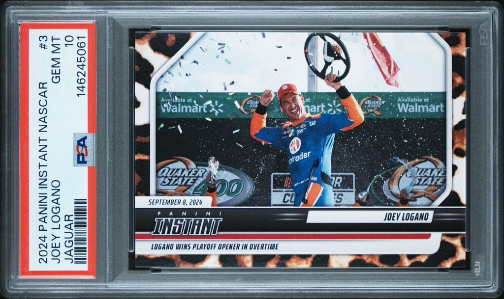 JOEY LOGANO 2024 Panini Instant Nascar 8/10 Jaguar #3 - PSA 10 Gem