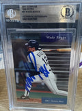 Signed 2001 Donruss ‘99 Retro #63 - Wade Boggs - Beckett BAS Slab