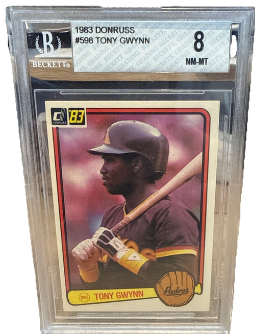 1983 DONRUSS #598 TONY GWYNN RC PADRES HOF BECKETT NM-MT 8