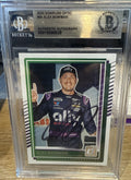 Signed Alex Bowman 2025 Donruss Optic  #68 - Beckett BAS Slab