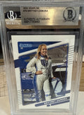 Signed Brittney Zamora 2022 Donruss #76 - BAS Beckett Slab