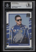 Signed 2018 Donruss #50 Alex Bowman - Beckett BAS Slab