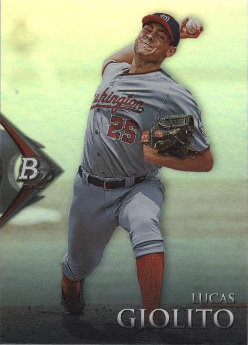 Signed 2014 Bowman Platinum - Prospects #BPP38 Lucas Giolito Beckett BAS Slab