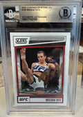 Signed 2022 Panini Chronicles Score #197 Miesha Tate Auto Beckett BAS Slabbed