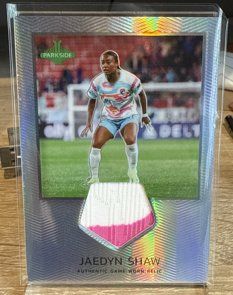 Jaedyn Shaw 2024 NWSL Parkside Pacific Game Worn Relic #PR-JS - San Diego Wave