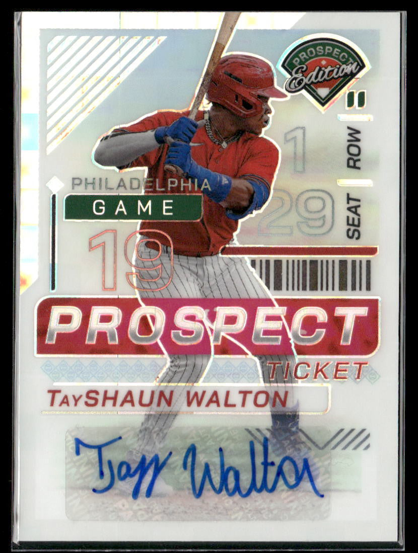 2024 Panini Prospect #51 TayShaun Walton Holo Prospect Signature Pandora FOTL /5